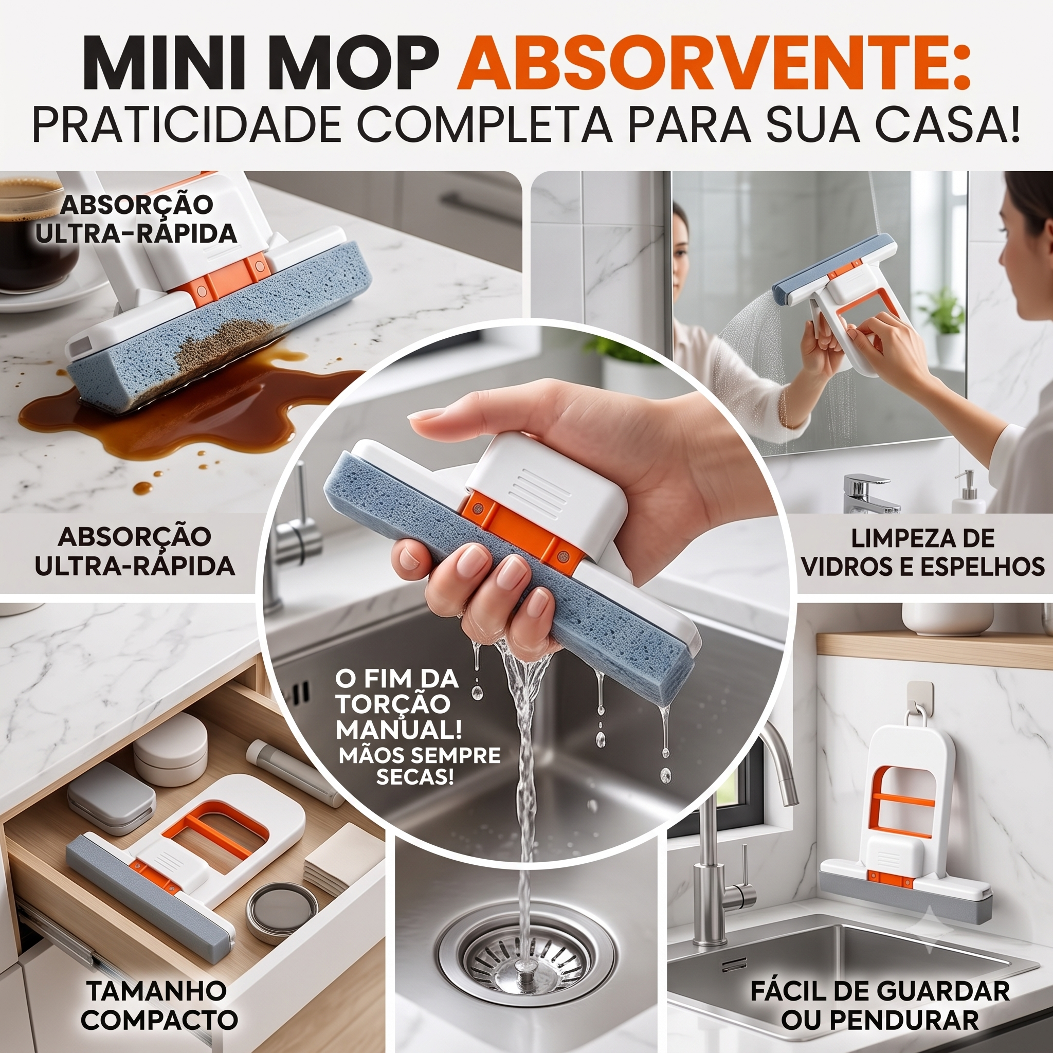 Mini esfregão