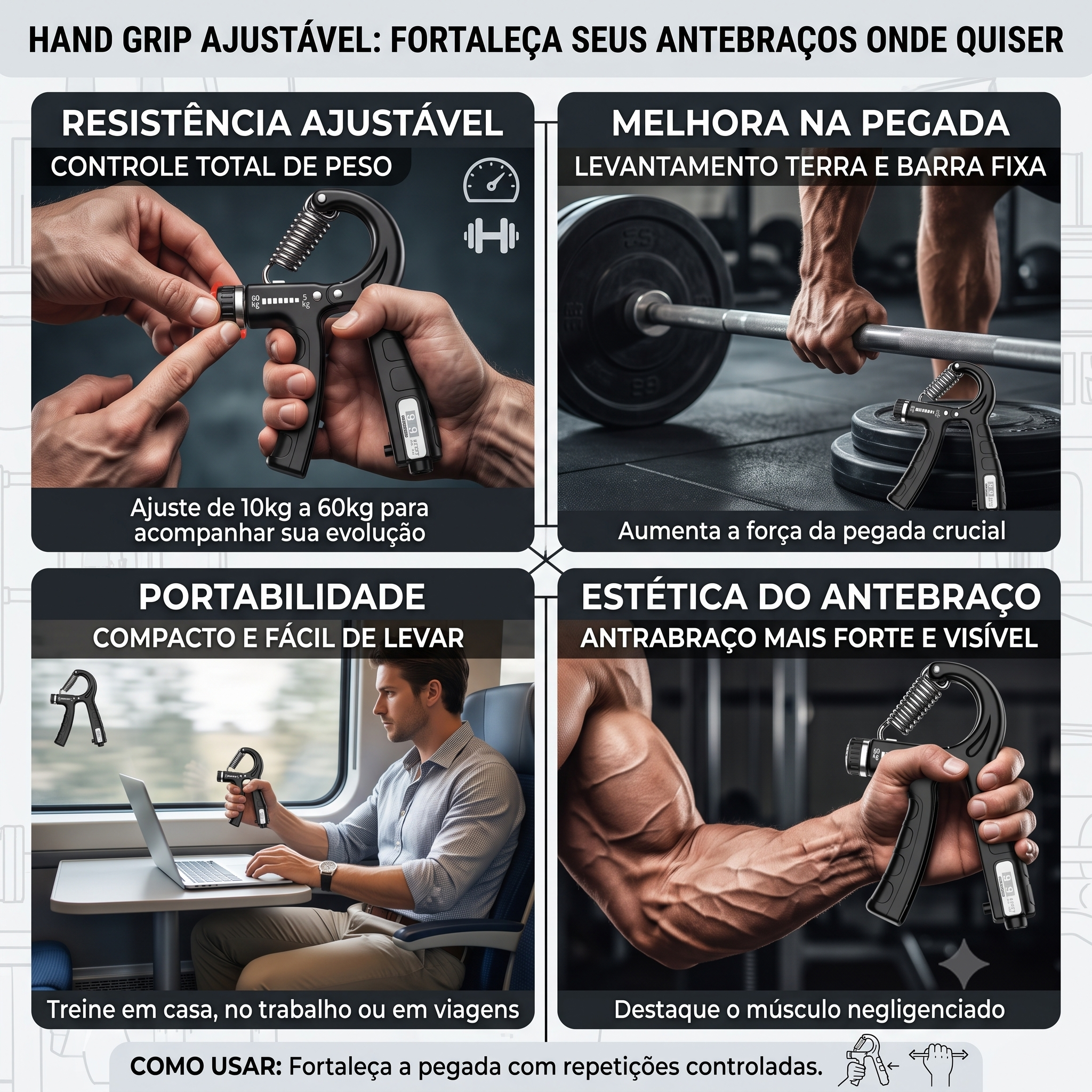 Handgrip para antebraço