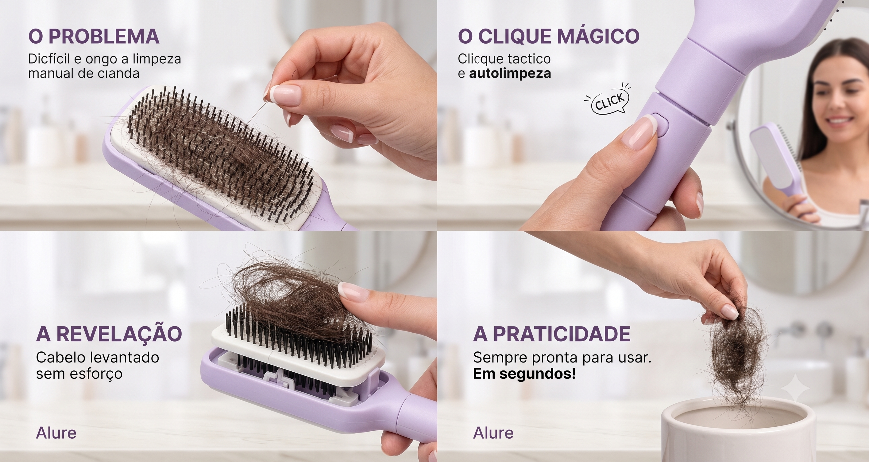 Escova Autolimpante
